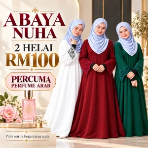 ABAYA NUHA - 2 HELAI